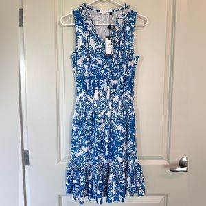 Cabana Life Sleeveless Ruffle Dress w/ UV Protection, XS